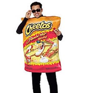 Costume - Flaming Hot Cheetos 
One Size fits Most (also used for 7yr old child)